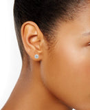 0.50 Carat Round Cut Lab Grown Diamond Stud Earrings