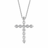 1 Carat Lab Grown Diamonds Cross Pendant Necklace