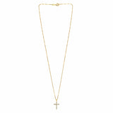 0.25 Carat Lab Grown Diamond Cross Pendant Necklace