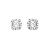 0.20 Carat Halo Lab Grown Diamond Stud Earrings