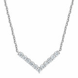 0.25 Carat Lab Grown Diamond V Shaped Necklace
