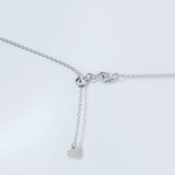 1 Carat Lab Grown Princess Diamond Pendant Necklace In Sterling Silver