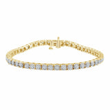 1 Carat Round Lab Grown Diamond Tennis Bracelet