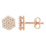 0.25 Carat Cluster Lab Grown Diamond Stud Earrings