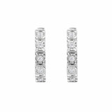 0.10 Carat Single Row Lab Grown Diamond Huggie Hoop Earrings