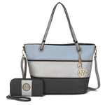 Vallie Colorblock Tote Bag Set