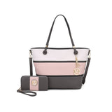 Vallie Colorblock Tote Bag Set