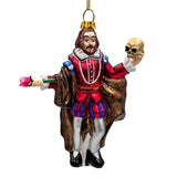 William Shakespeare Glass Ornament