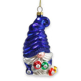 Bingo Gnome Glass Ornament