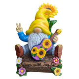 Bloom With Joy Garden Gnome Figurine