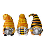 Set of Three Bee Gnome Figurines
