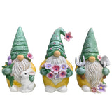 Set of Three Gardening Gnome Figurines