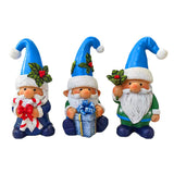 Set of Three Christmas Gnome Figurines