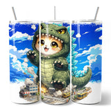 Kawaii Cat Kaiju City Destroyer 20oz Tumbler