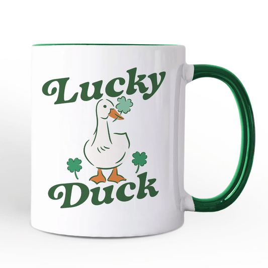 Lucky Duck St Patricks Day Mug