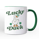 Lucky Duck St Patricks Day Mug