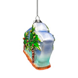 Merry Beachmas Glass Ornament