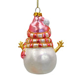Glass Snowman Ornament