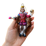 William Shakespeare Glass Ornament