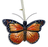 Monarch Butterfly Glass Ornament