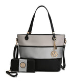 Vallie Colorblock Tote Bag Set