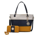 Vallie Colorblock Tote Bag Set