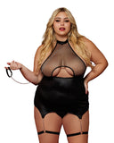 Dreamgirl Slip and Leash Set
