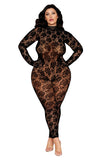 Dreamgirl Open Back Gloved Bodystocking