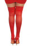 Dreamgirl Lace Trimmed Thigh Highs