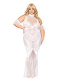 Dreamgirl Lace And Fishnet Lingerie Gown