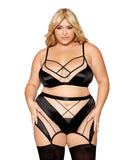 Dreamgirl Bralette Garter Skirt And G String Set