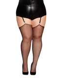 Dreamgirl Reversible Back Seam Thigh Highs