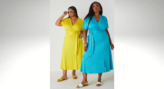 plus size wrap dresses for date night