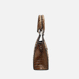 Ava Croc Effect Tote Bag