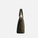 Liora Two Tone Croc Effect Tote Bag Set