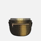 Amalia Two Tone Croc Effect Crossbody Bag