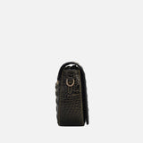 Amalia Two Tone Croc Effect Crossbody Bag
