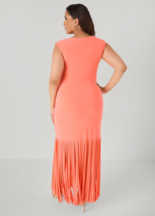 Fringed Maxi Dress