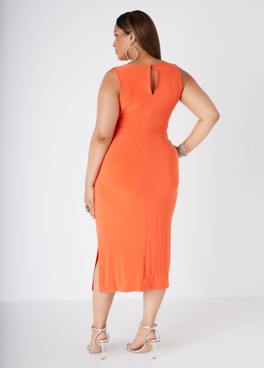 Cutout Midi Bodycon Dress