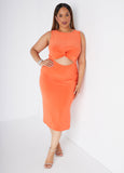 Cutout Midi Bodycon Dress