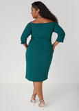 Belted Off The Shoulder Dress