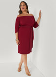 Belted Off The Shoulder Dress