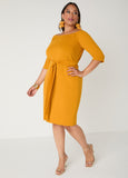 Belted Off The Shoulder Dress