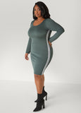 Striped Bodycon Dress