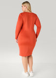 Stripe Trimmed Bodycon Dress