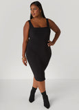 Square Neck Midi Tank Dress