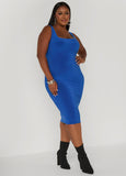 Square Neck Midi Tank Dress