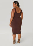 Square Neck Bodycon Tank Dress