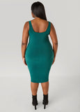 Square Neck Bodycon Tank Dress