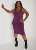 Square Neck Bodycon Tank Dress